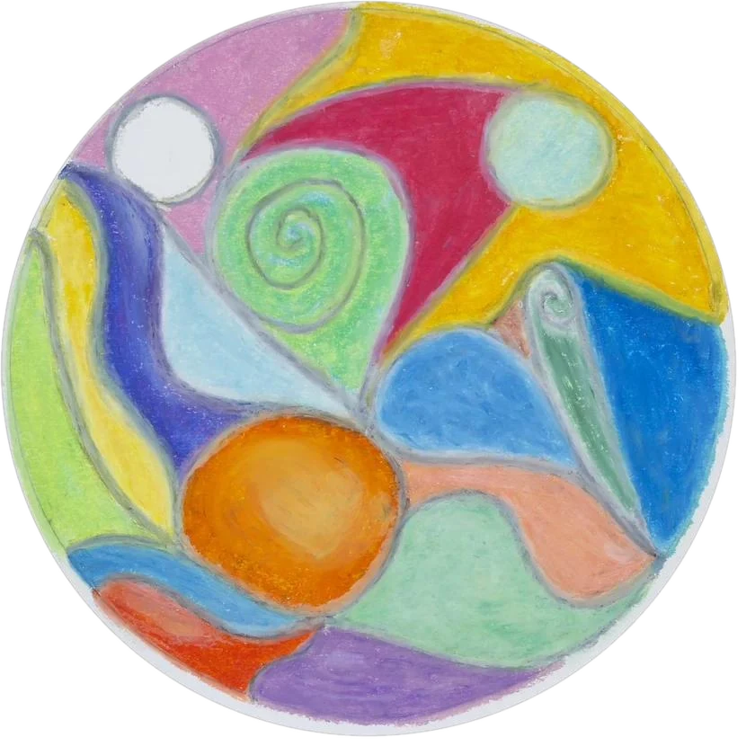 Mandala criada no processo, em cor